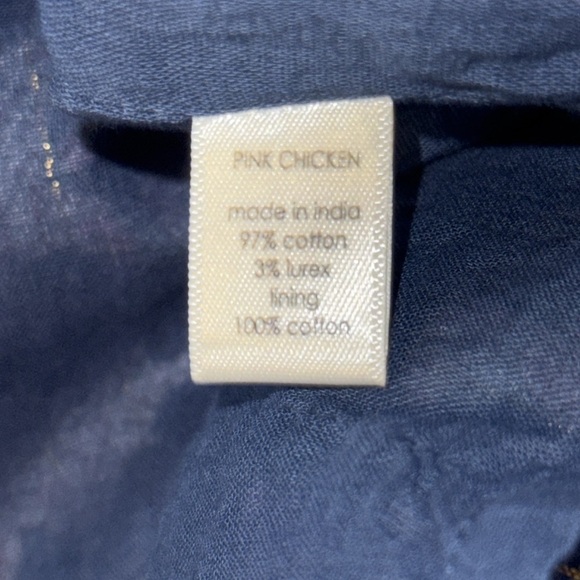 Pink Chicken Boho Block Print Jade Dress SZ Medium - Picture 9 of 10